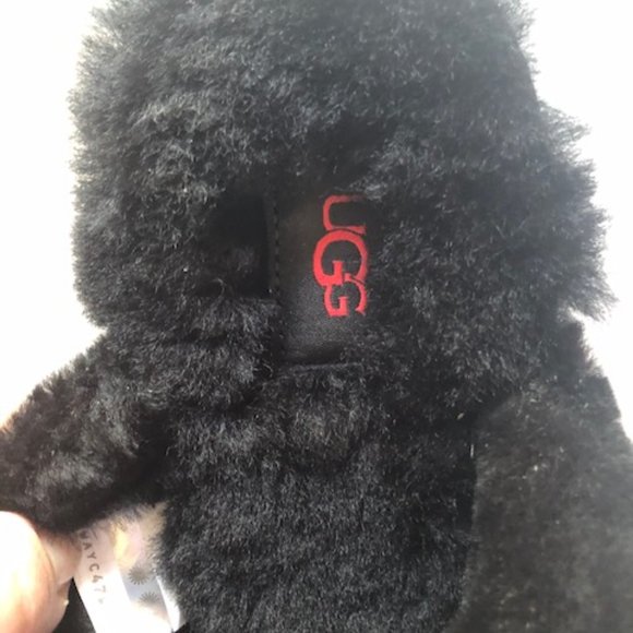 UGG Dalla Plaid Shearling Black Slipper. Sheepskin. NWT. Size: 9 - Picture 4 of 13